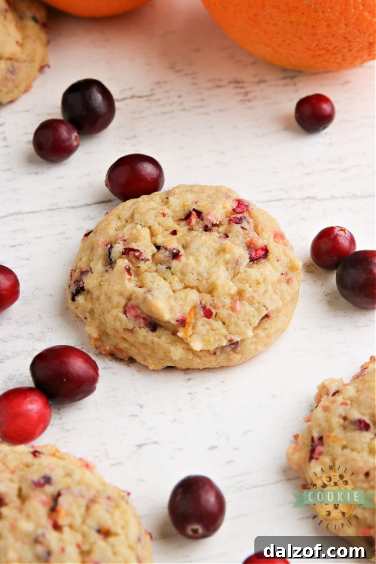 Cranberry Orange Cookies are soft, chewy and packed with orange flavor and fresh cranberries. The perfect cookie recipe for fall! 