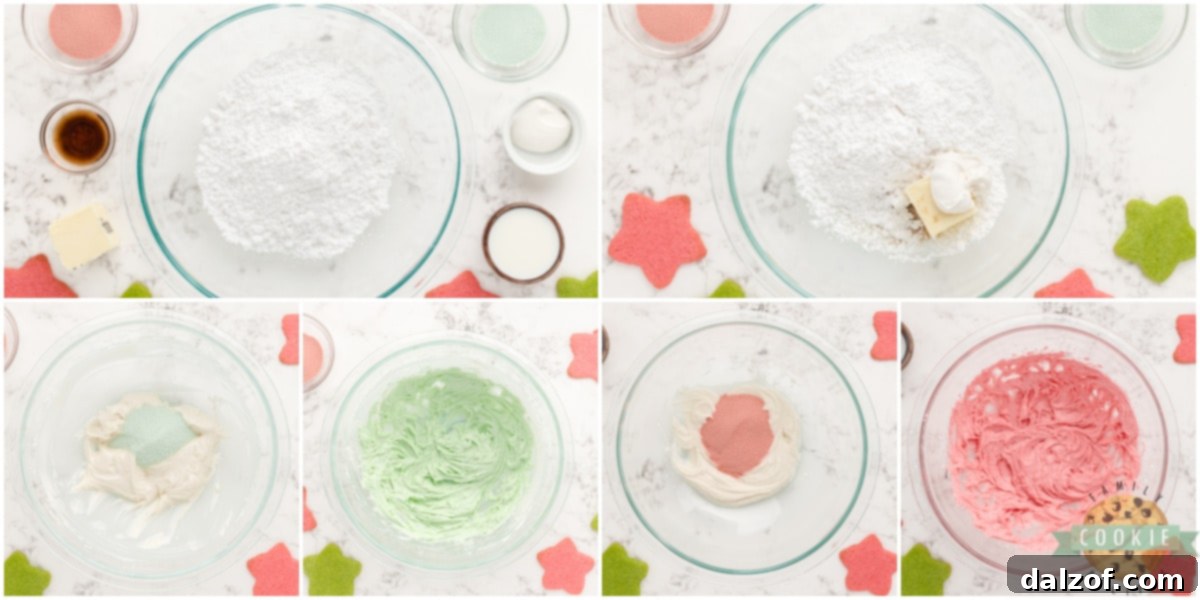 How to make Jello Buttercream Frosting for sugar cookies with vibrant color