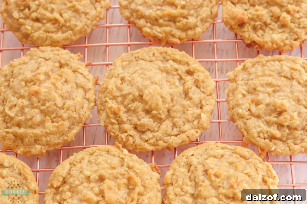 oatmeal cookies on a rose gold cooling rack