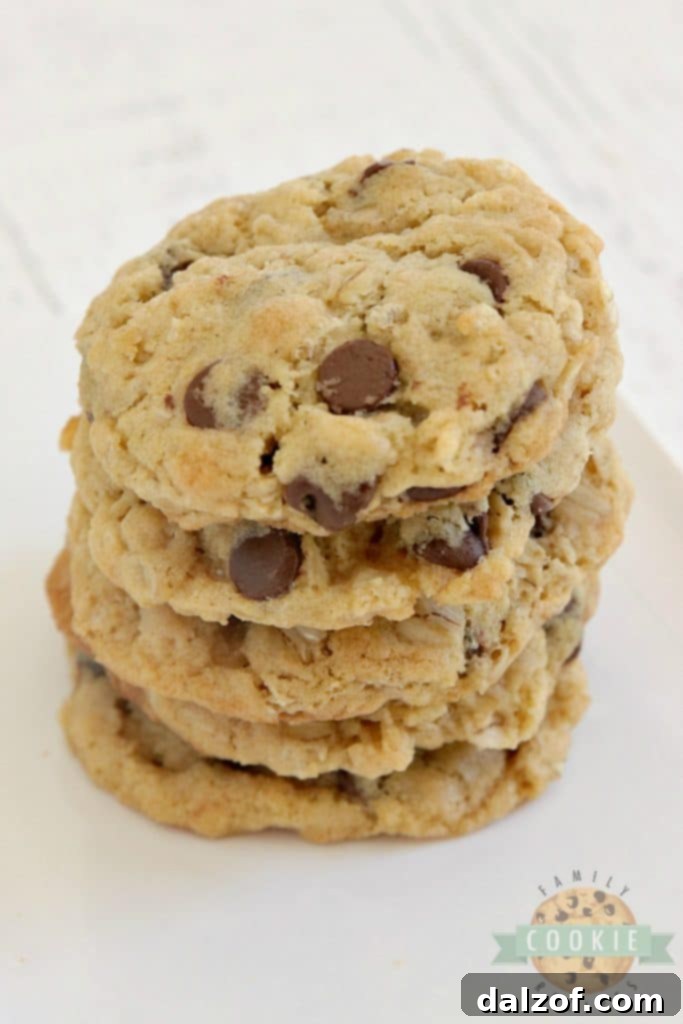 Rice Krispie Chocolate Chip Cookies with an extra crunch.
