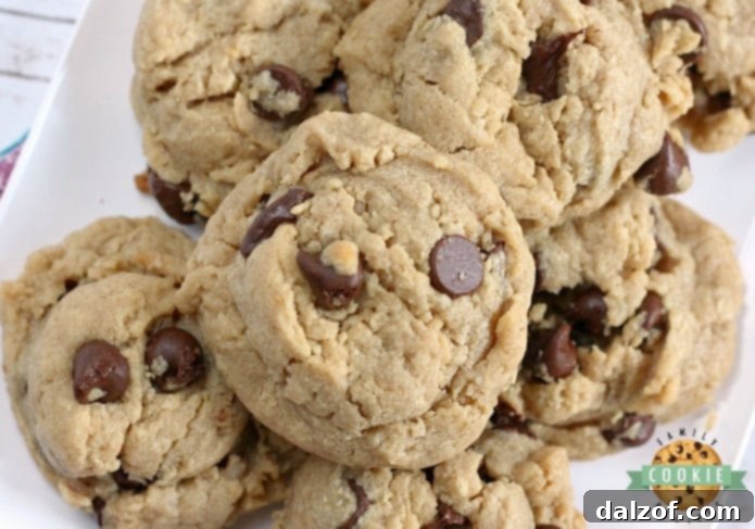 Peanut Butter Oatmeal Chocolate Chip Cookies, a delightful combination.
