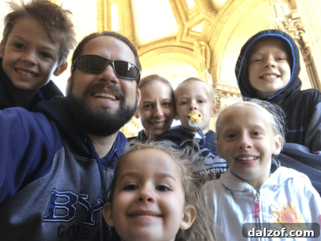 A family photo, capturing happy moments, perhaps inspiring the joy of homemade treats and shared experiences.