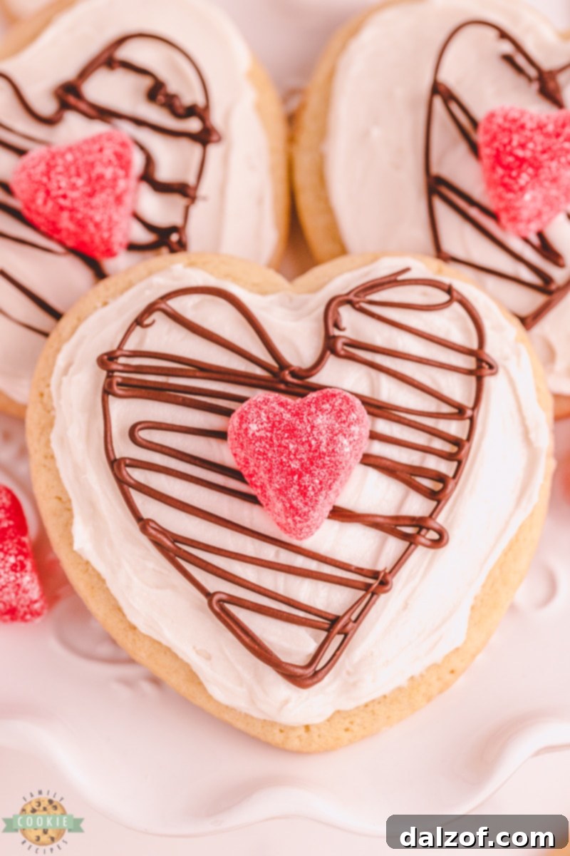 Close-up of prepared chocolate heart Valentine's sugar cookie dough, perfectly chilled and ready for rolling.