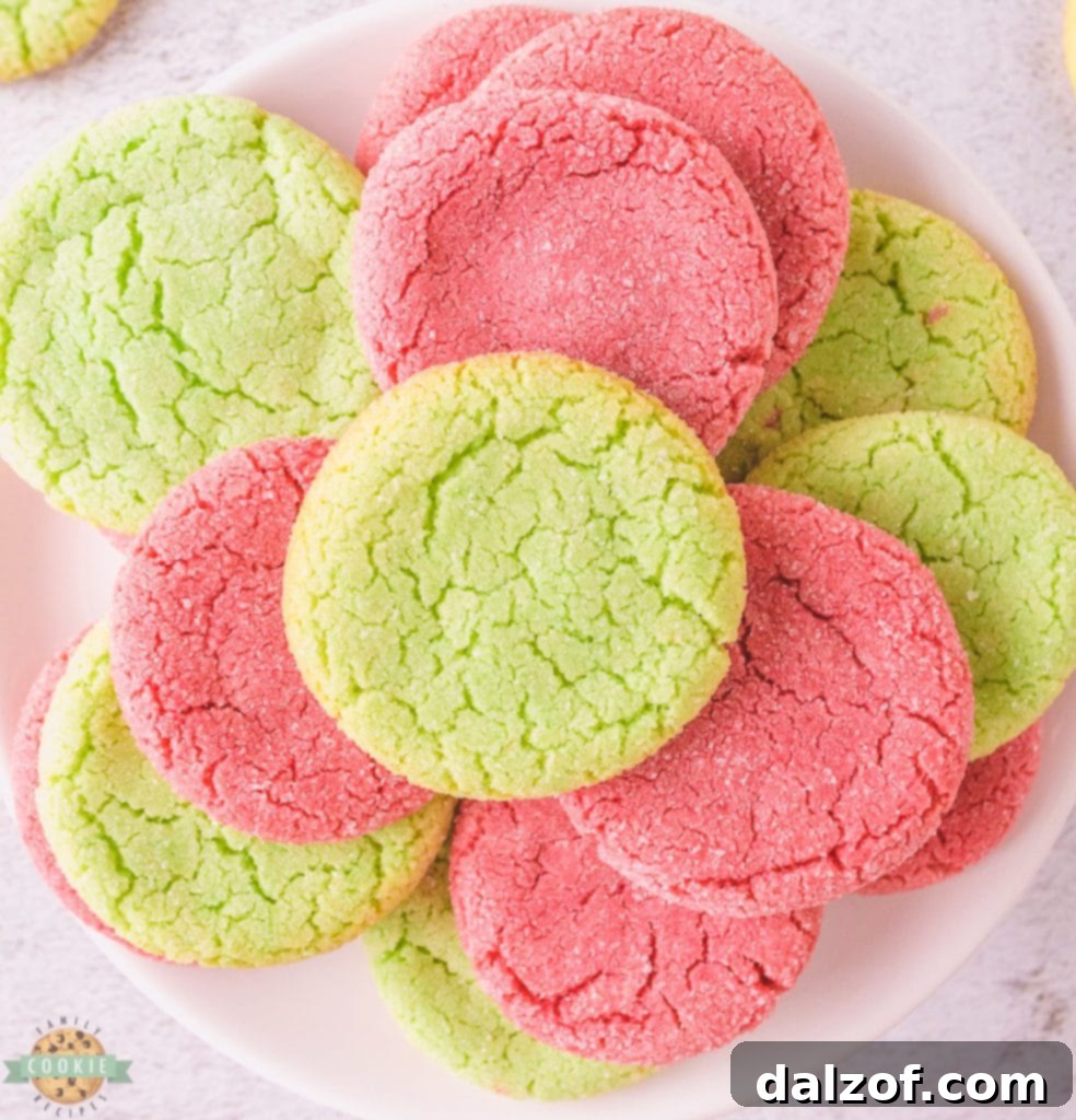 Brightly colored Jello cookies made with a convenient cookie mix, perfect for any occasion.