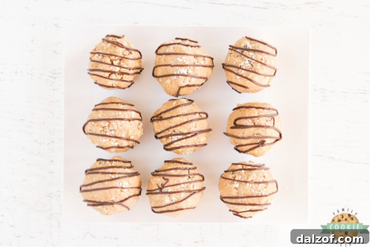 No Bake peanut butter cookies made with Chex and protein powder
