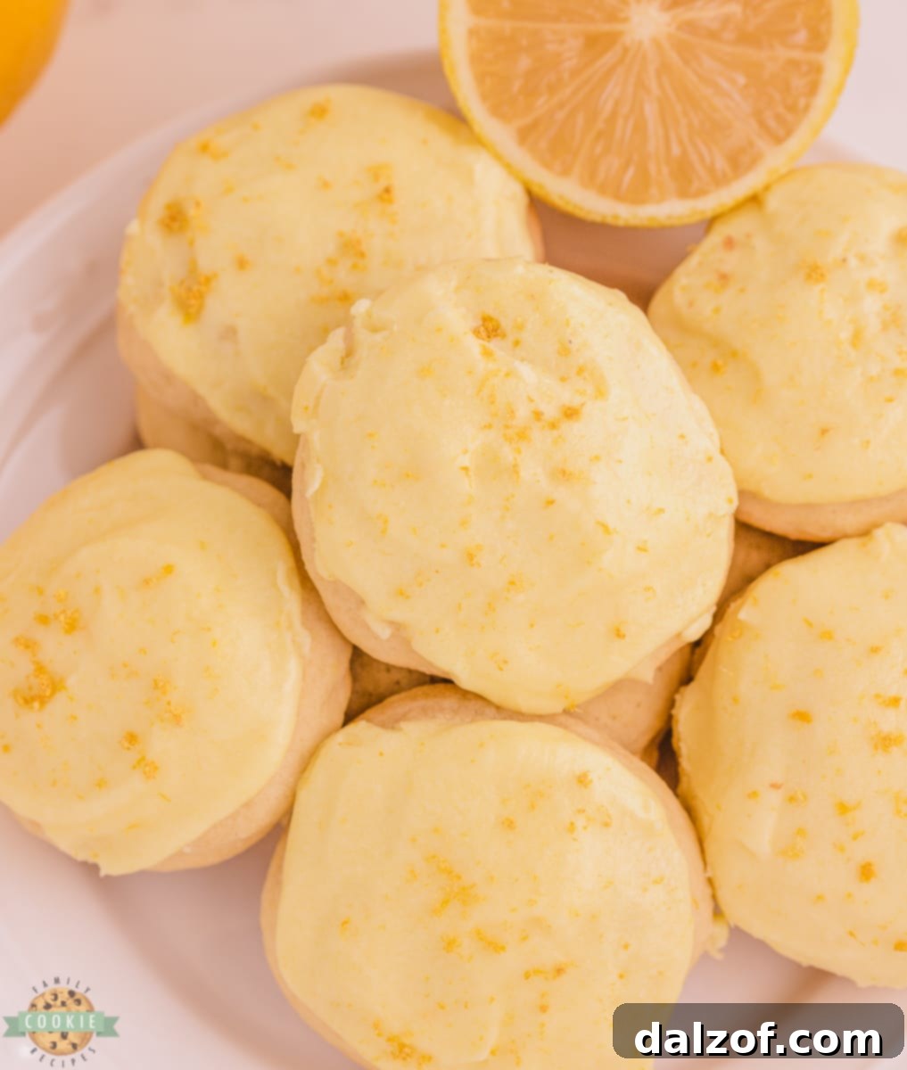 frosted lemon cookies