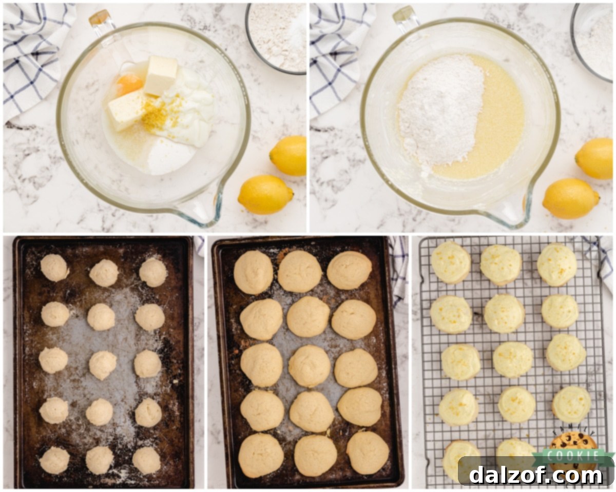 how to make frosted meyer lemon cookies