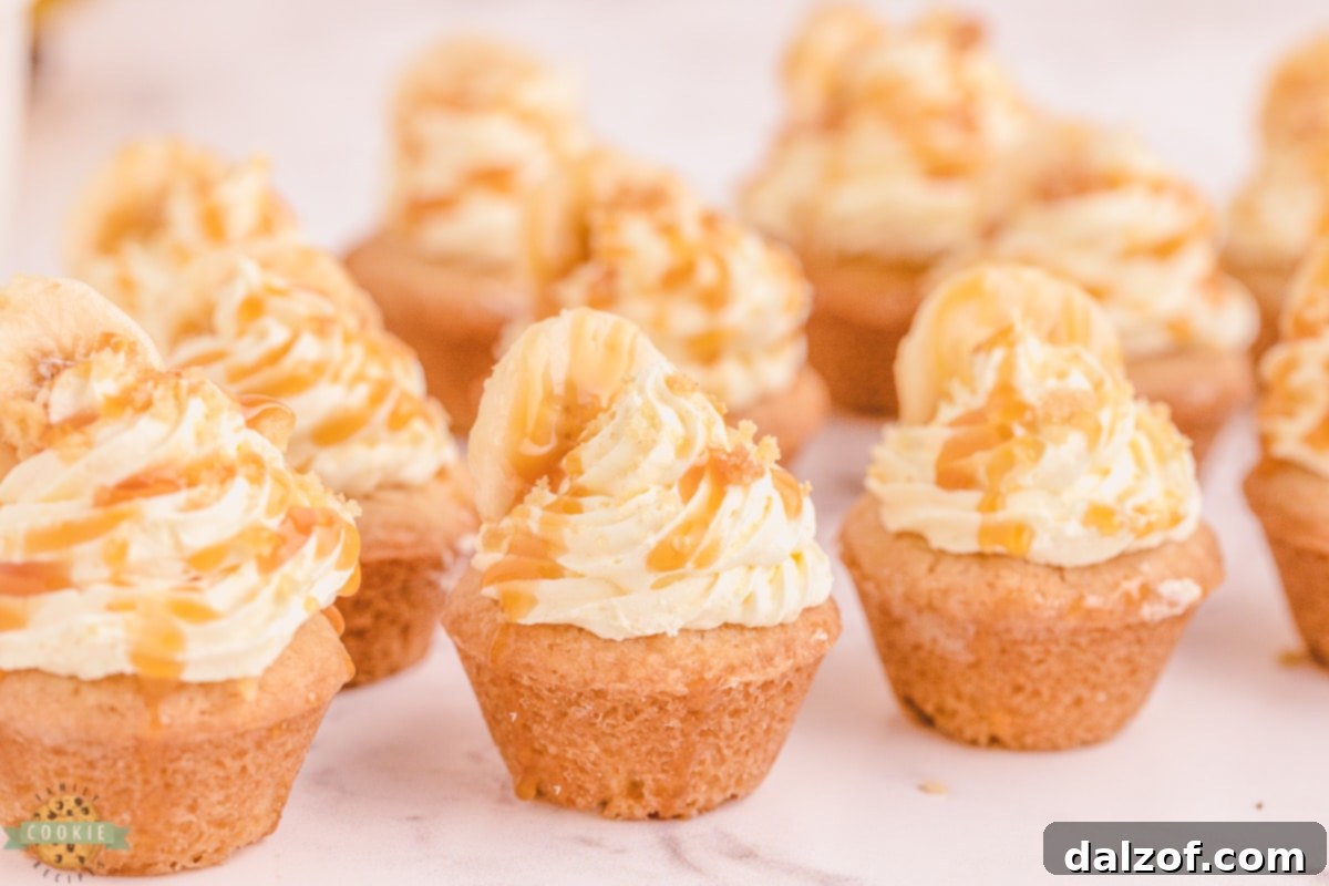 Pie-Perfect Caramel Banana Cookies 4 Ingredients for Caramel Banana Cream Pie Cookies laid out.