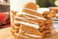 Maple Glazed Gingerbread Cookies