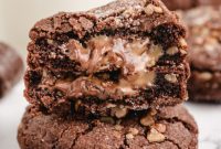 Decadent Chocolate Caramel Pecan Cookies