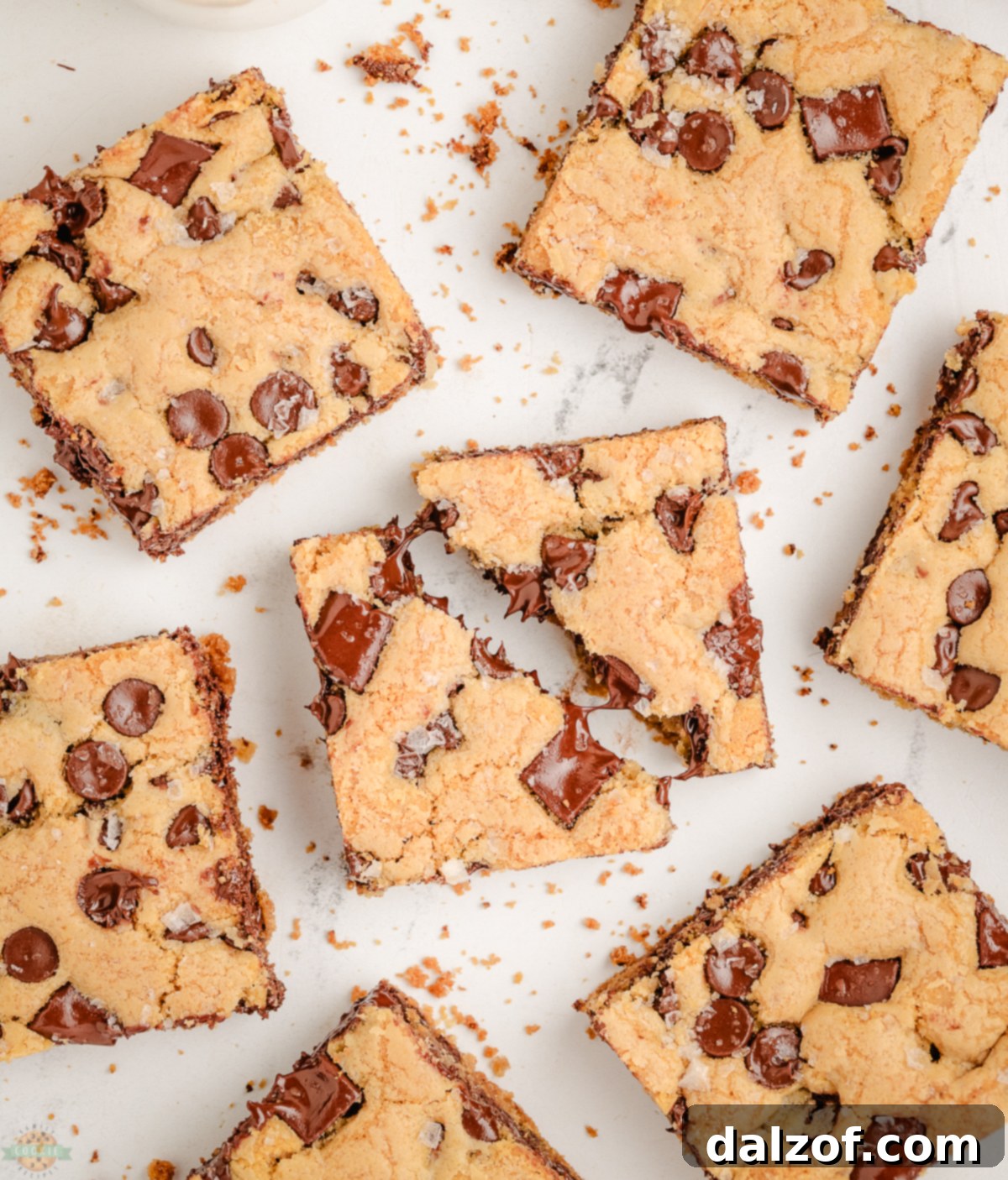 Nestle Toll House Cookie Bar Creations 4 Cookie bars cut into squares