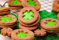 Shamrock Linzer Sandwiches