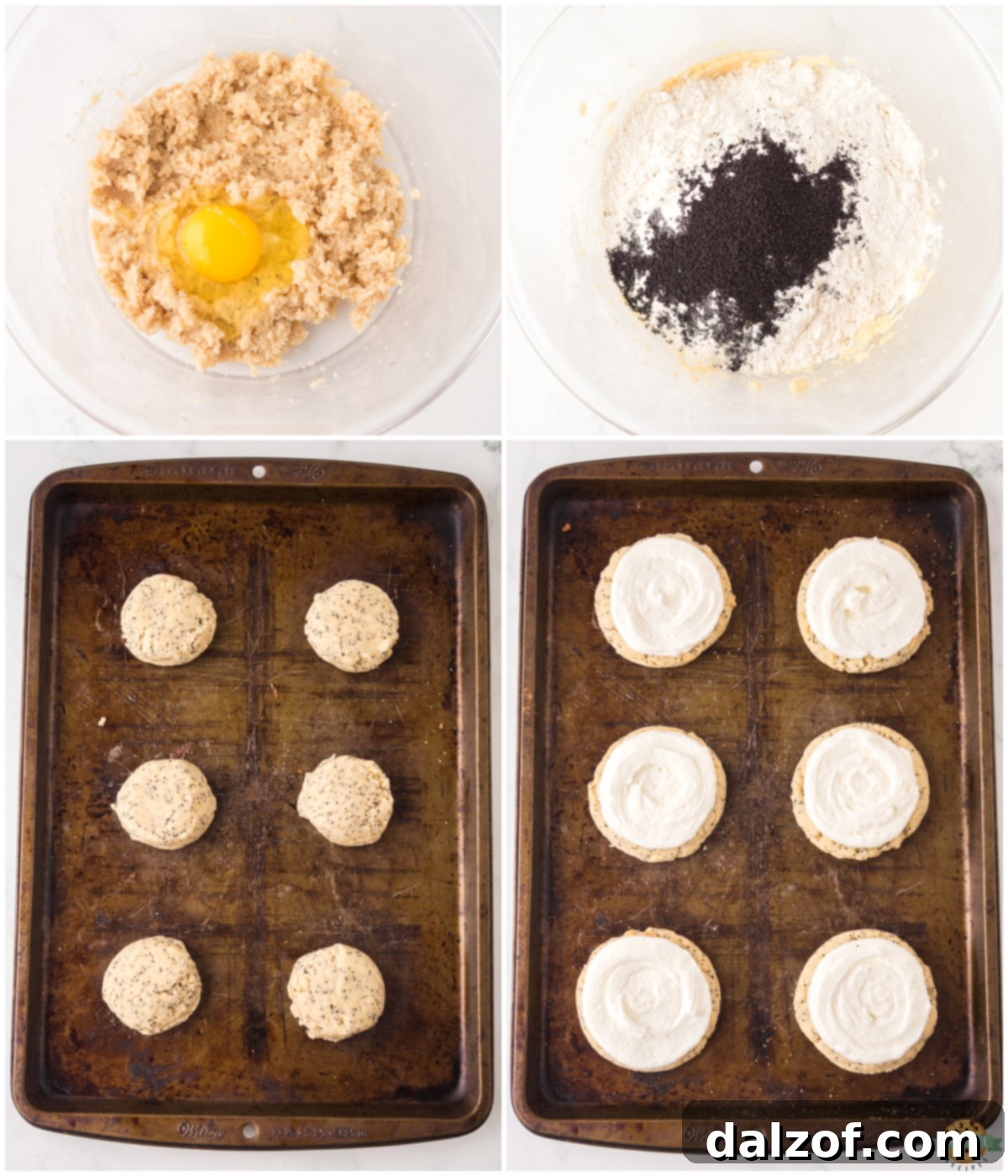 Frosted Lemon Poppy Seed Delights 3 How to Make Lemon Poppy Seed Cookies