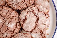 Chewy Nutella Crinkle Cookies with Fudgy Center and Hazelnuts