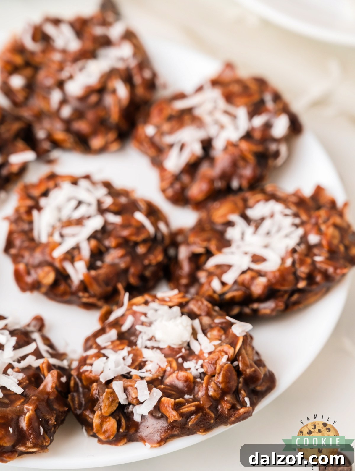 Simple coconut no bake cookie recipe made with pantry staples and no oven.