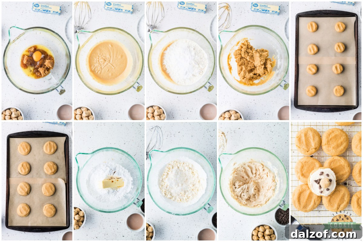 Step by step instructions on how to make Cookie Dough Frosted Cookies recipe. 
